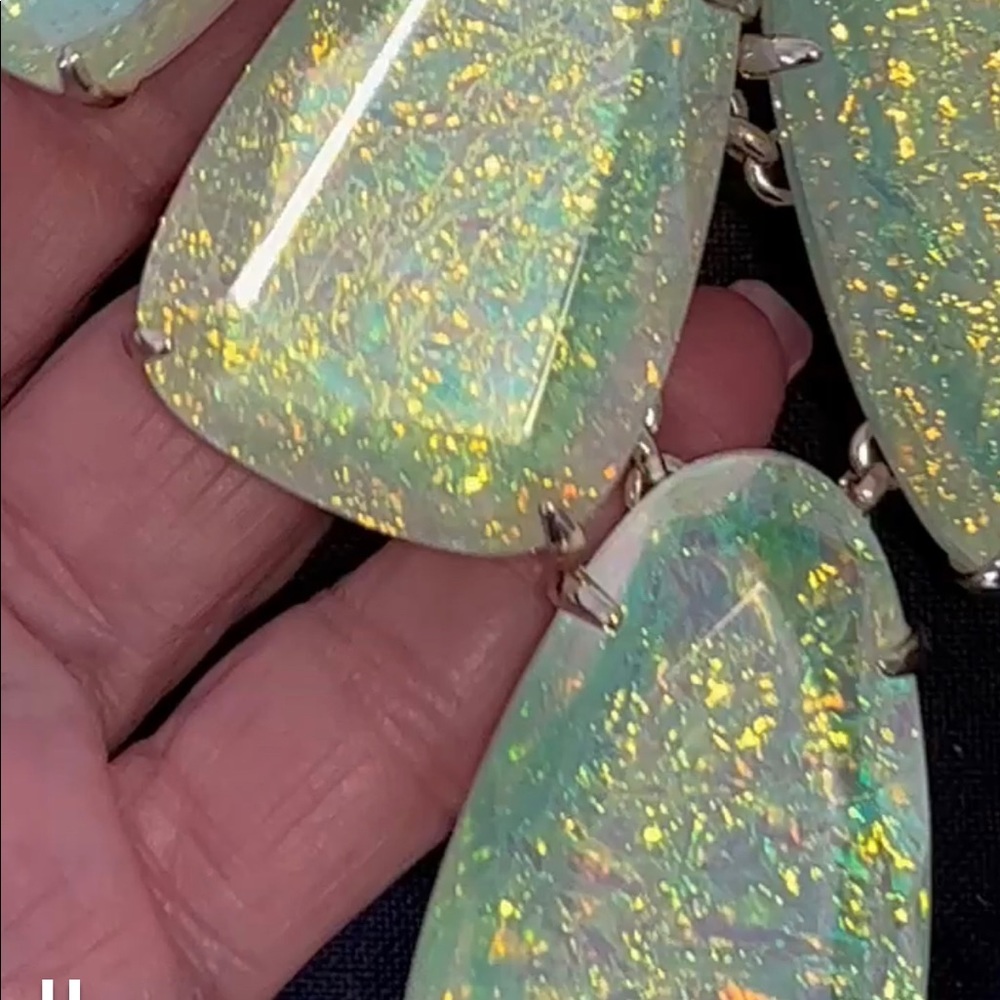 NWT Rare & Retired Kendra Scott Harlow Dichroic Foil Texas Limited Edition GORG! - Picture 5 of 14